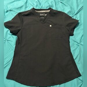 Fabletics Women's Black V-Neck Scrub Top